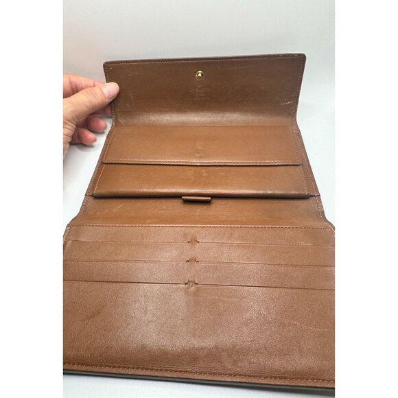Louis Vuitton Monogram Vernis Cuir Verni Wallet In Shimmering Gold - Picture 6 of 14
